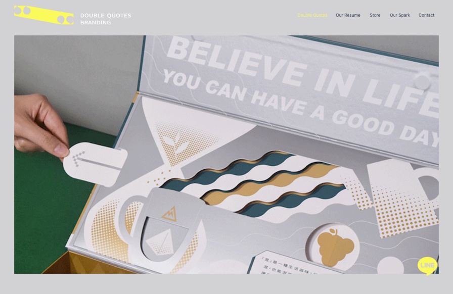 Double Quotes desktop website screenshot